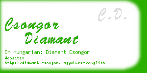 csongor diamant business card